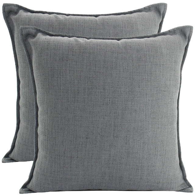 Dark Grey Linen Cushion