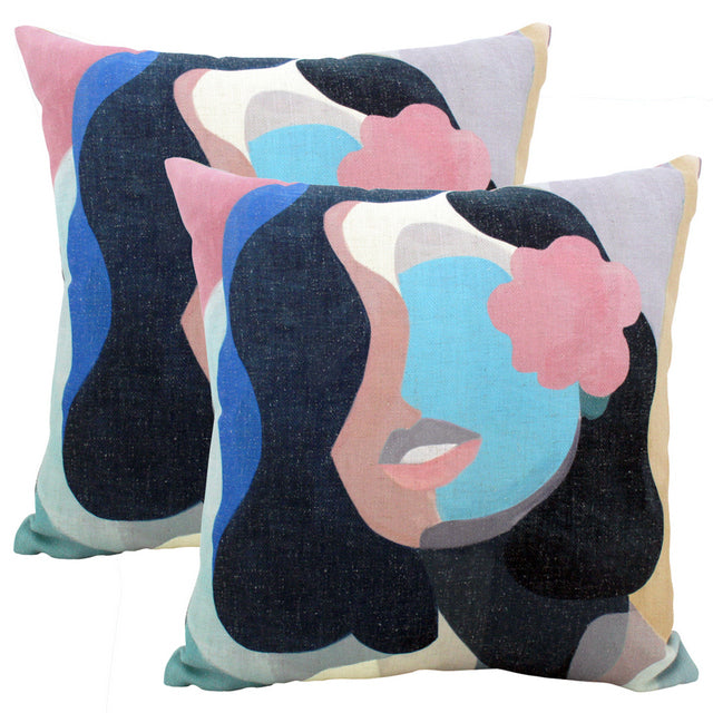 Abstract Beauty Linen Cushion