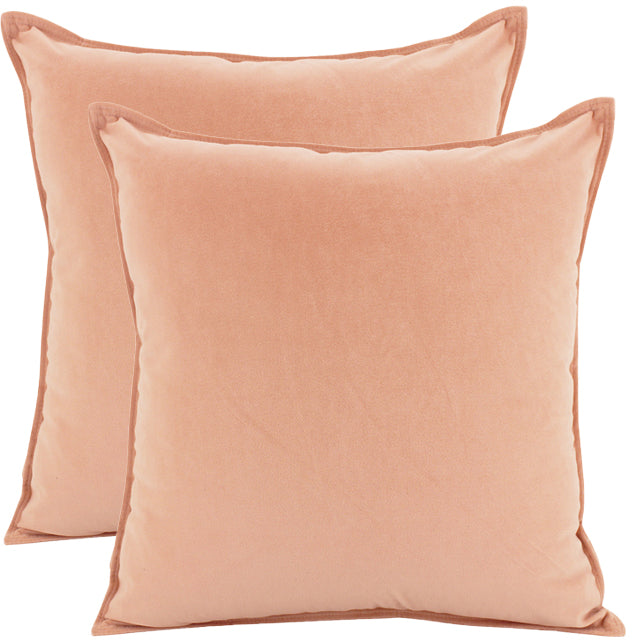 Coral Velvet Cushion
