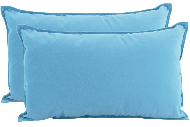 Sky Blue Velvet Cushion