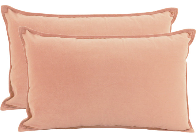 Coral Velvet Cushion