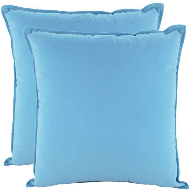 Sky Blue Velvet Cushion