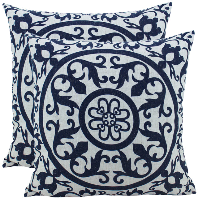 Cape Cod Linen Cushion Navy