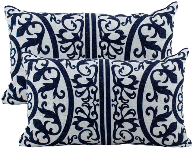 Cape Cod Linen Cushion Navy