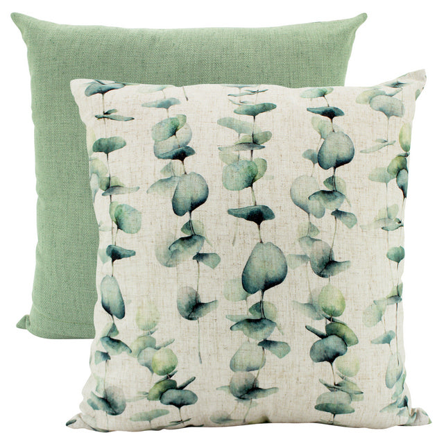 Cascading Leaves Linen Cushion