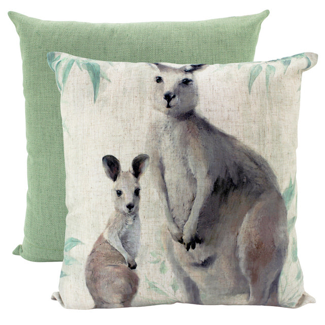 Kangaroos Linen Cushion