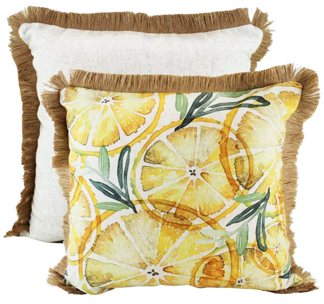 FeeLineng Zesty Linen Cushion