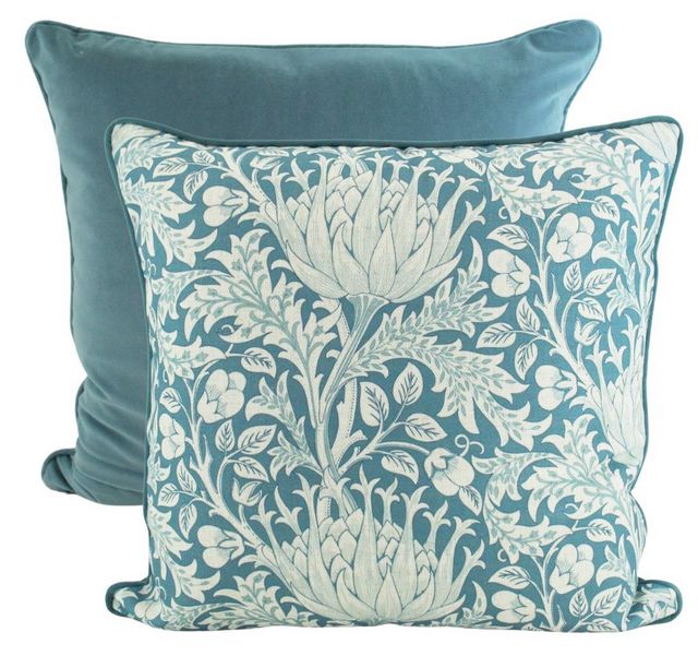 In Blue Time Linen Cushion