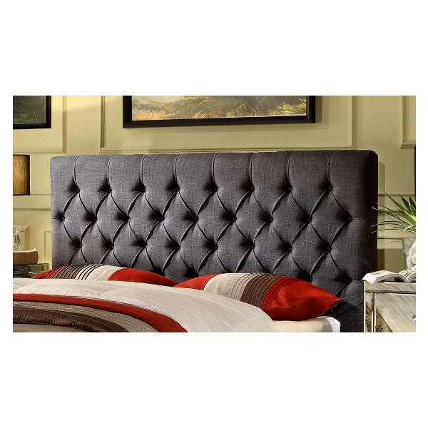 Cameo King Upholstered Head Board, Charcoal