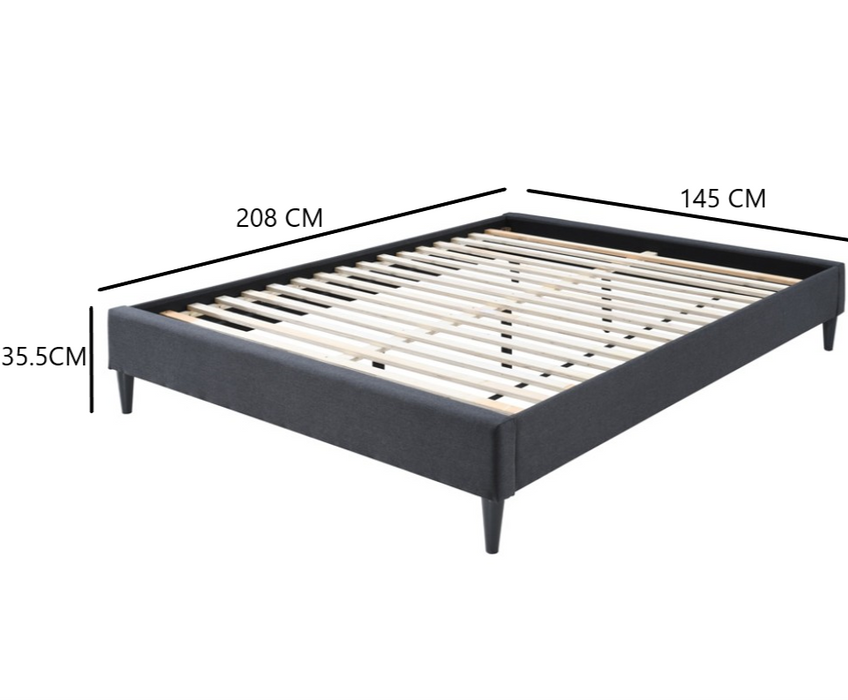 Alpine Double Ensemble Bed Base - Grey