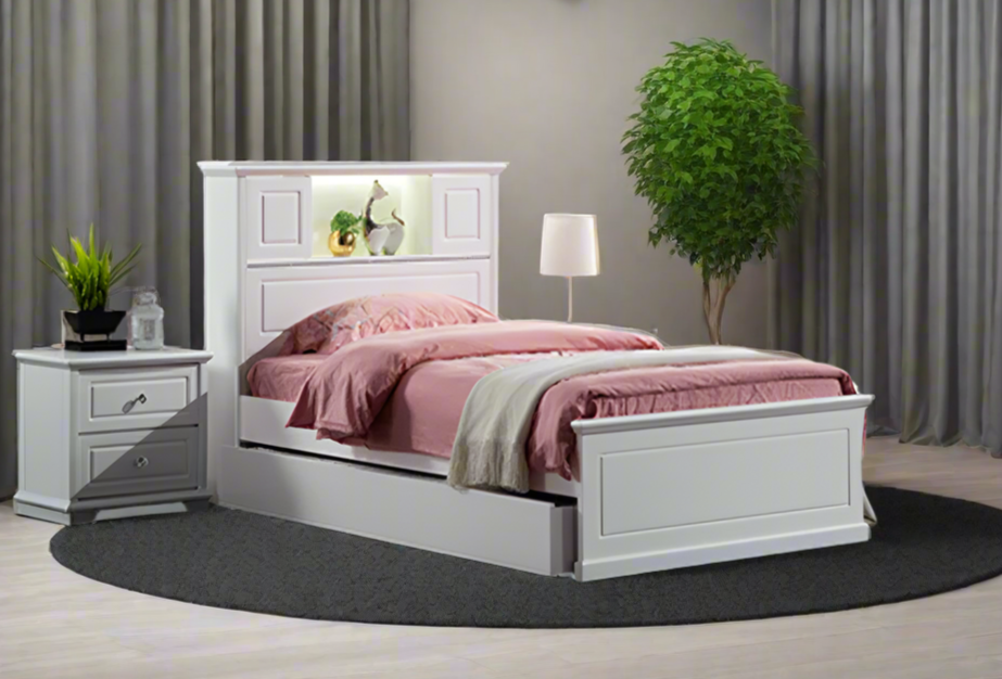 Davinci Bed Frame with Trundle - White