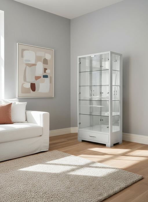 White Wilson Display Cabinet