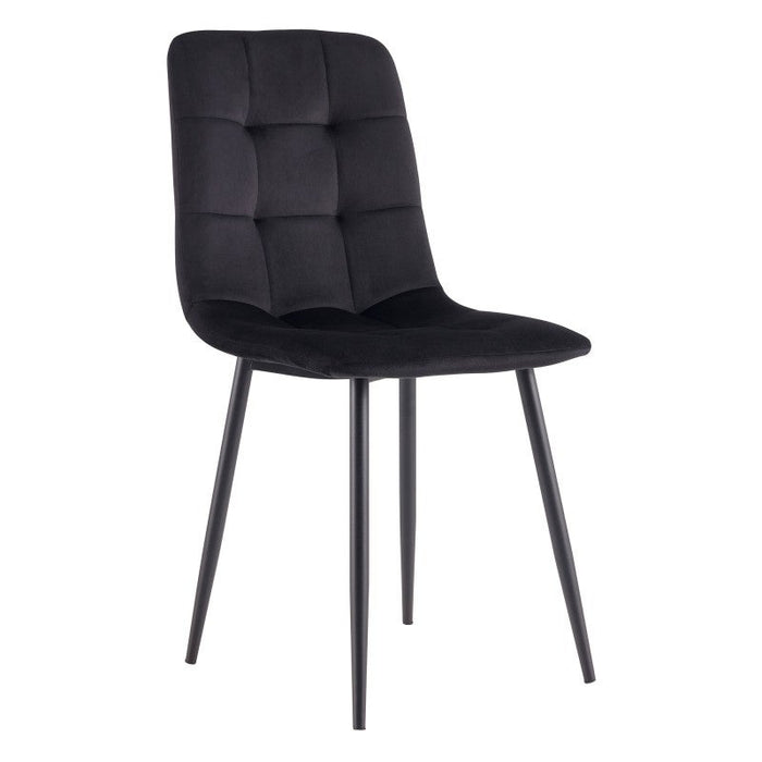 4 Seater Fiore Dining Table with Velvet Chair Set