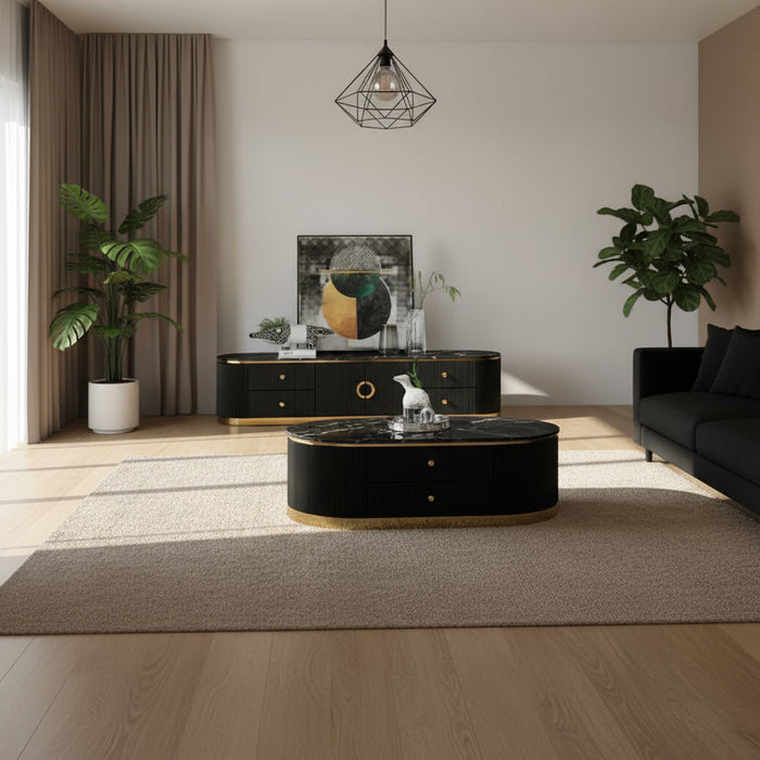 Amarelle Black Marble TV Unit