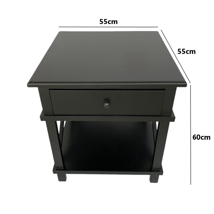 Hampton Black Side Table