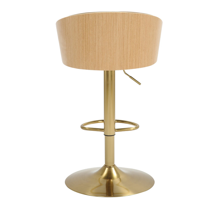 Jensa Gold Gas Lift Kitchen Stool