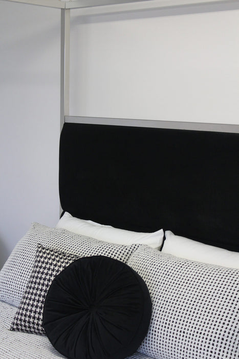 Black Jordana Canopy Queen Bed Frame