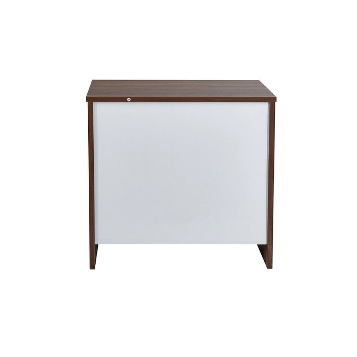 Jason 2 Drawer Bedside, Walnut