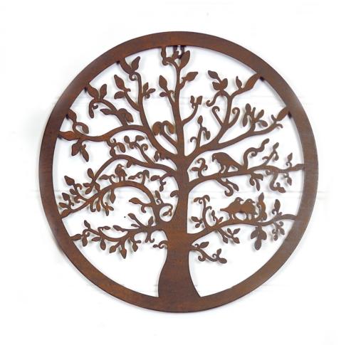 Round Tree Of Life Iron Wall Decor