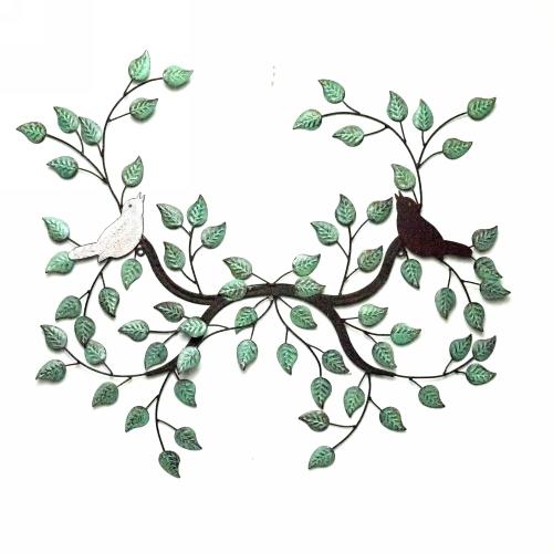 Love Bird On Branch Iron Wall Accent