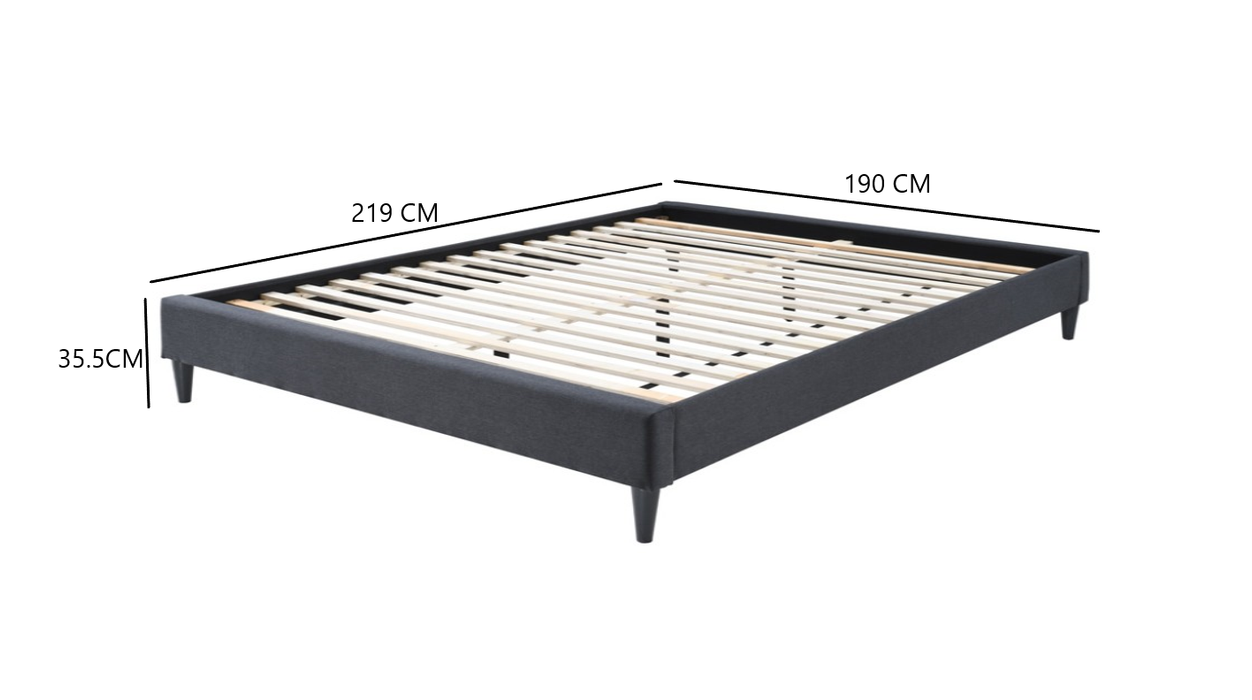 Alpine King Ensemble Bed Base - Grey