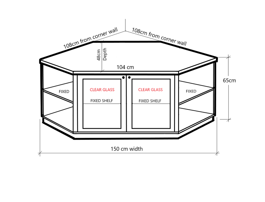 Louis Large Corner Entertainment Unit