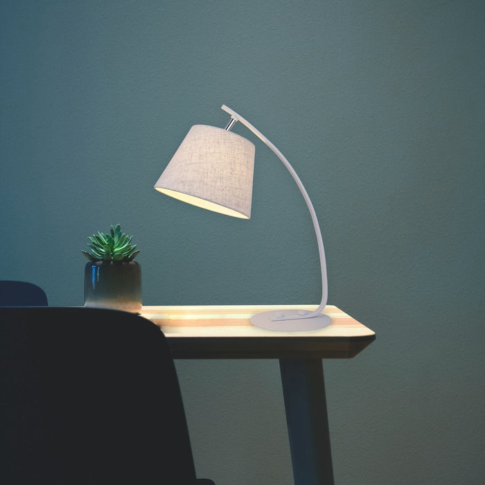 Letizia Table Lamp - White