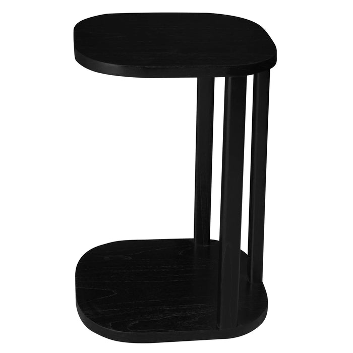 Oslo Solid Mindi Side Table - Black