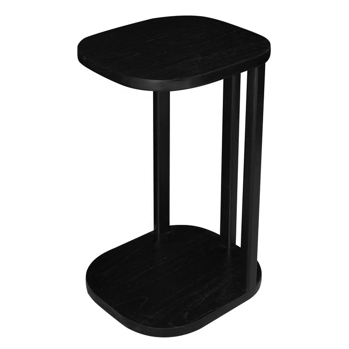 Oslo Solid Mindi Side Table - Black