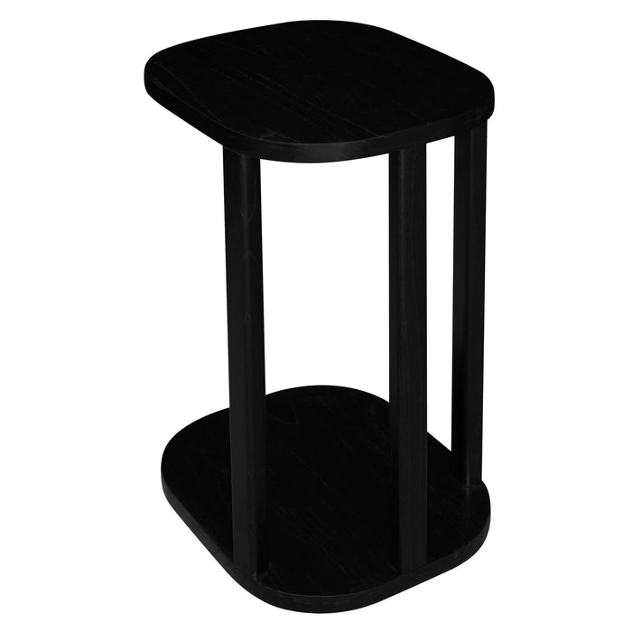 Oslo Solid Mindi Side Table - Black