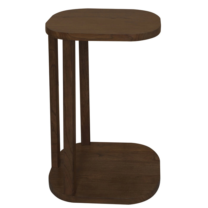 Oslo Solid Mindi Side Table - Walnut