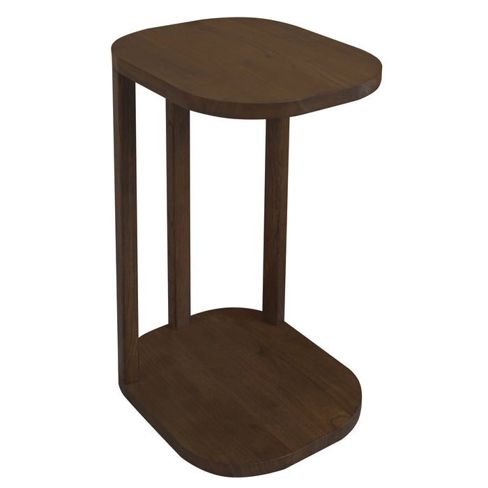 Oslo Solid Mindi Side Table - Walnut