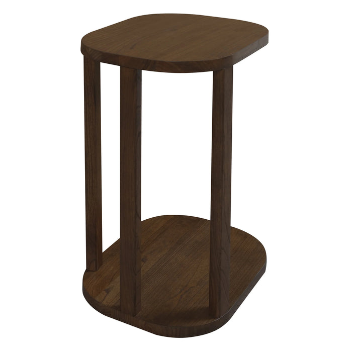 Oslo Solid Mindi Side Table - Walnut