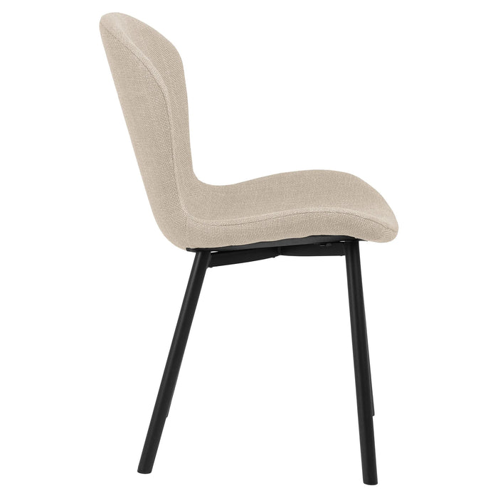 Louka Fabric Dining Chair - Beige