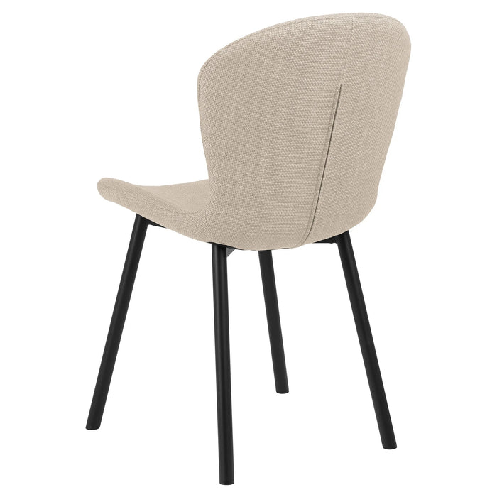 Louka Fabric Dining Chair - Beige