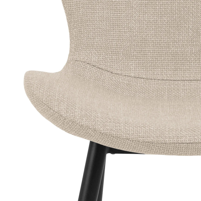 Louka Fabric Dining Chair - Beige