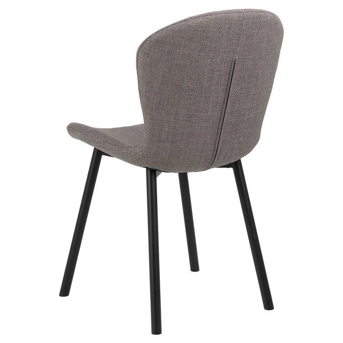 Louka Fabric Dining Chair - Grey