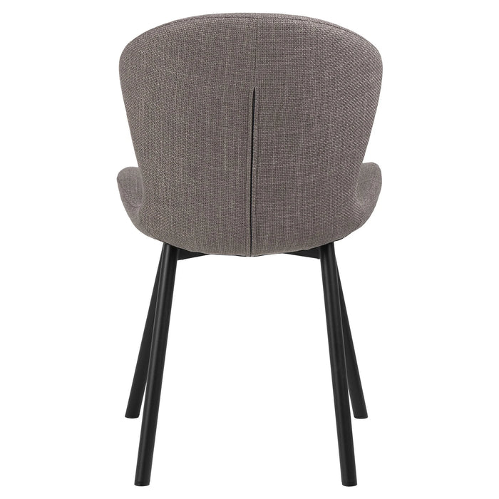Louka Fabric Dining Chair - Grey