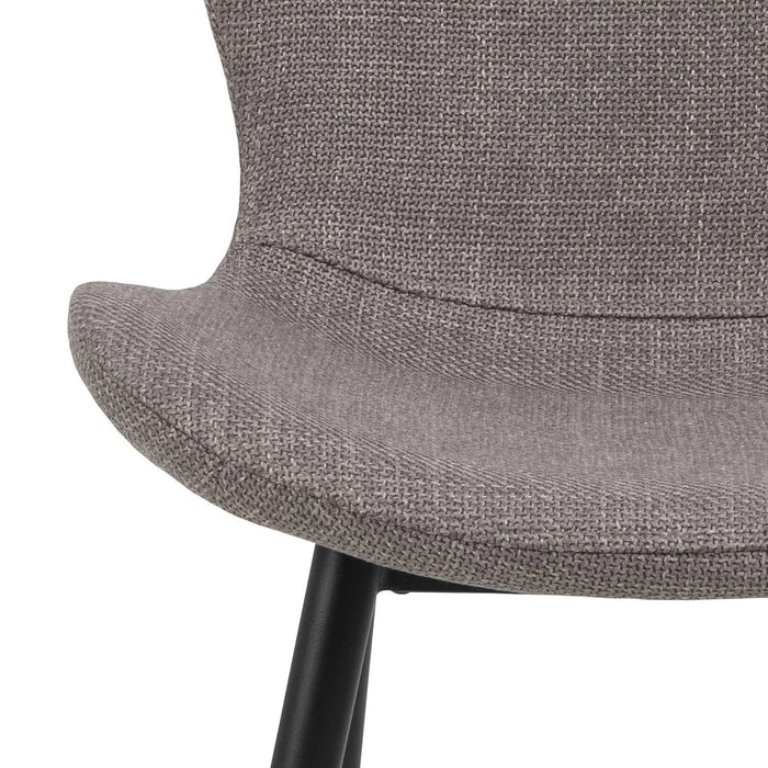 Louka Fabric Dining Chair - Grey