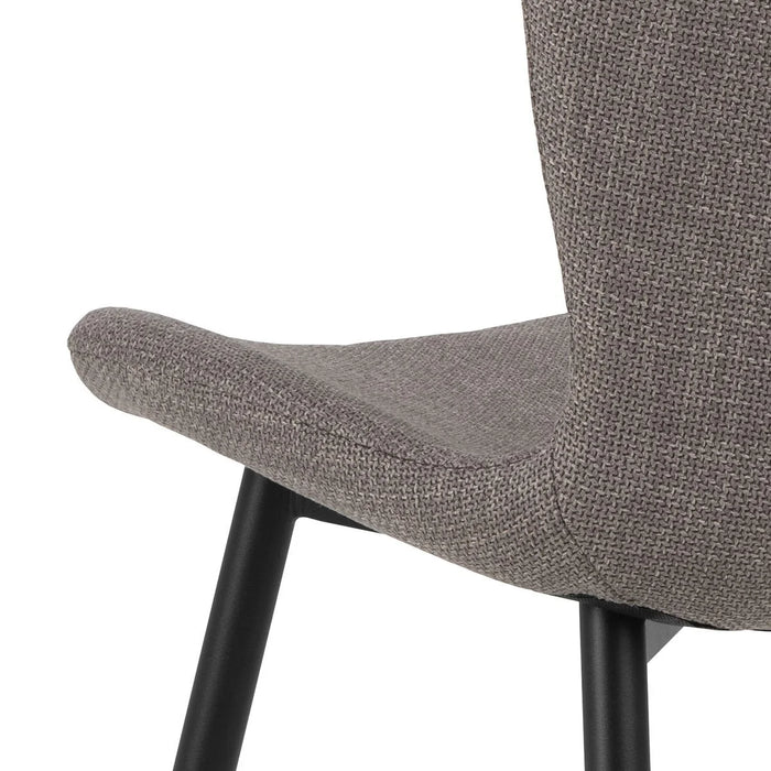 Louka Fabric Dining Chair - Grey