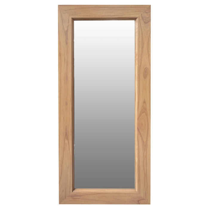 Nevada Rectangular Floor Stand Mirror - Natural