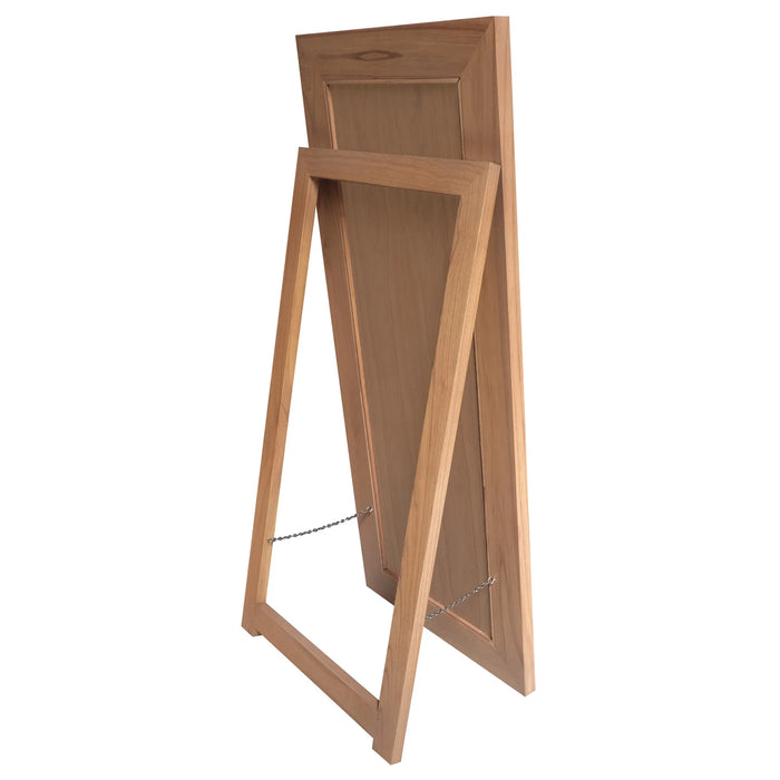 Nevada Rectangular Floor Stand Mirror - Natural