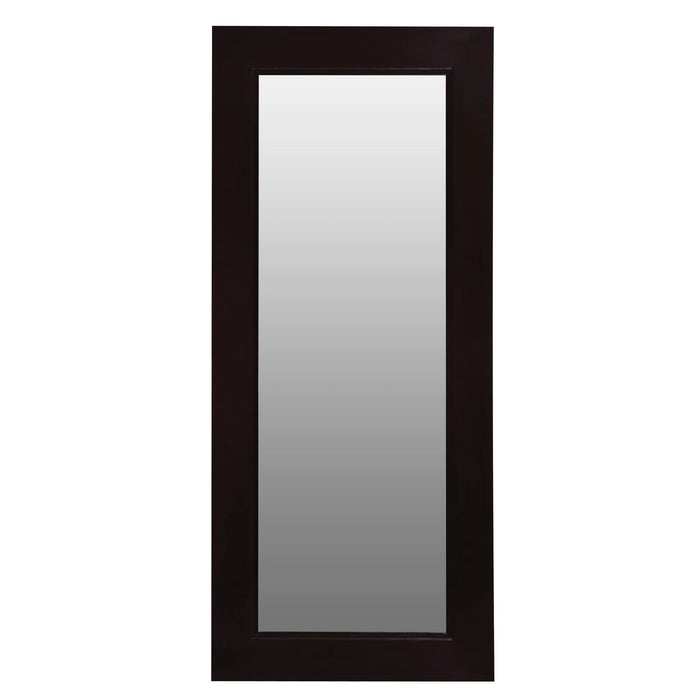 Nevada Rectangular Floor Stand Mirror - Chocolate