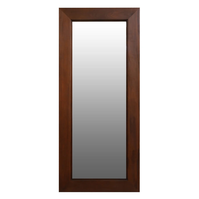 Nevada Rectangular Floor Stand Mirror - Mahogany