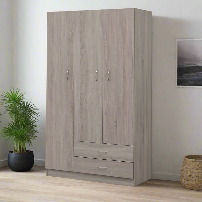 Mira 3 Door Wardrobe 105cm
