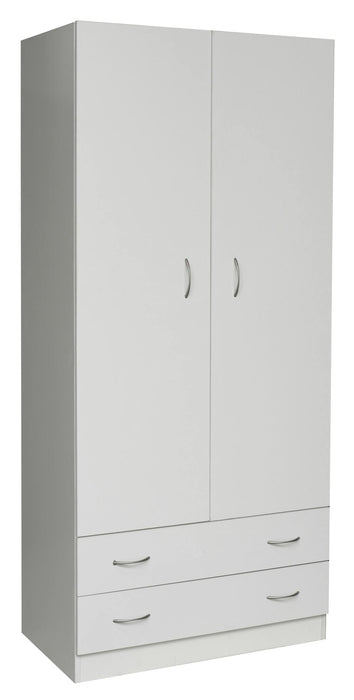 Rivan 2 Drawer  Robe White