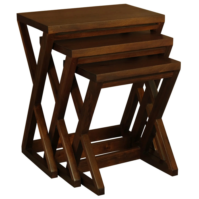 Manhattan Nesting Tables Set of 3 - Mahogany