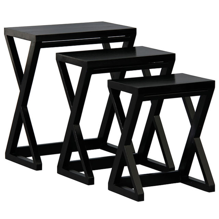 Manhattan Nesting Tables Set of 3 - Black
