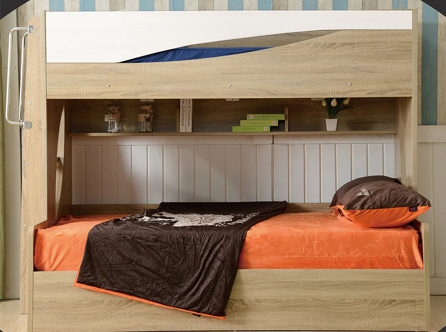 Oak Olivia Wooden Bunk Bed - Options: Features
