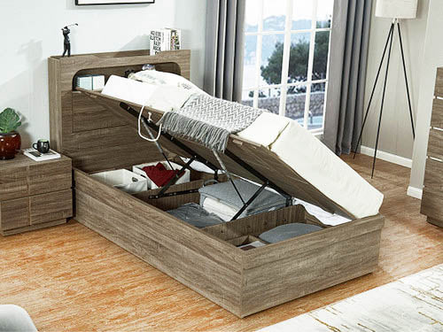 New York King Single Storage Bed